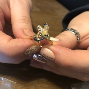 delicate dragonfly ring